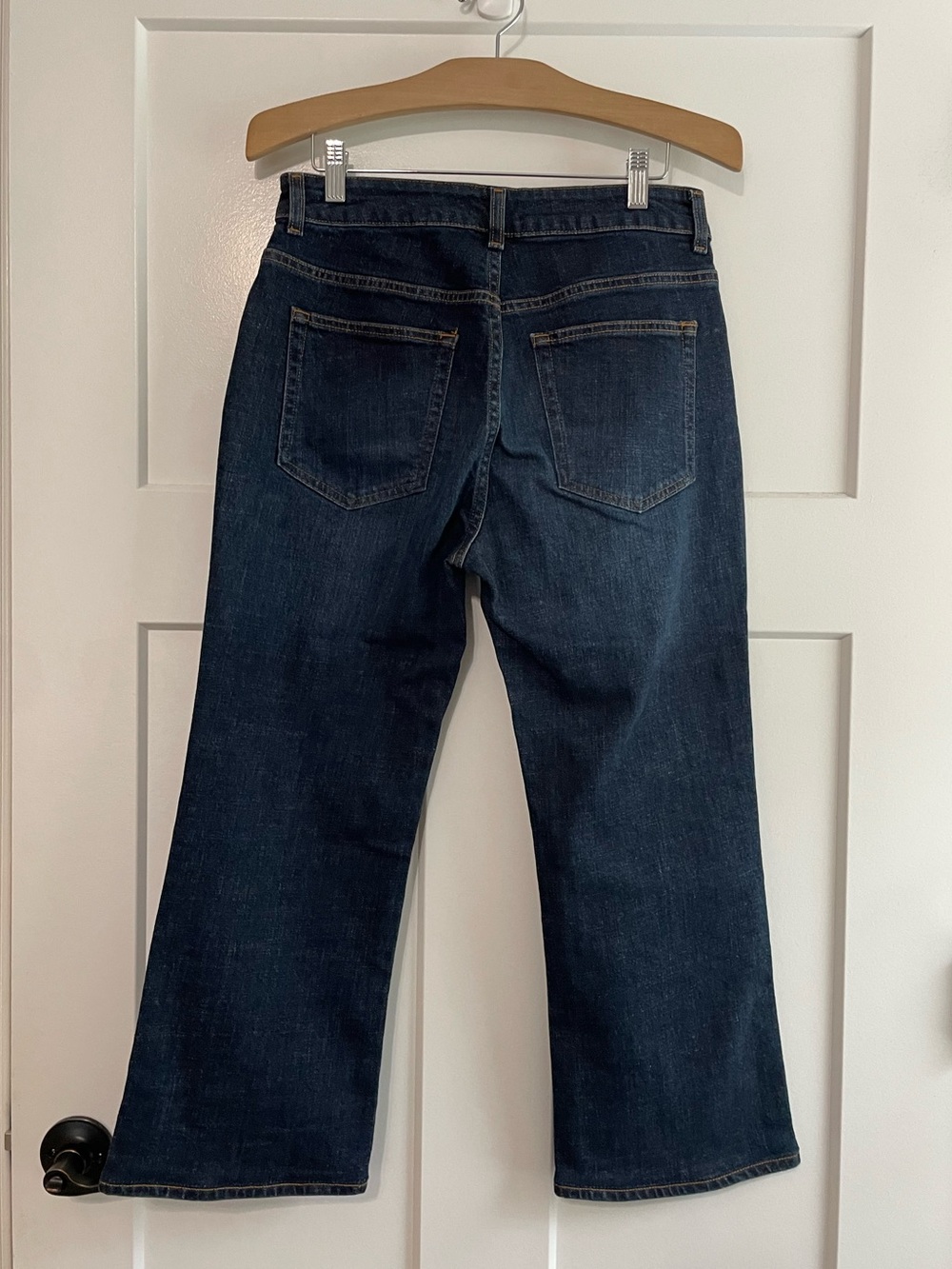 ME+EM Mid Rise Kick Flare jeans in a Dark Blue Wash Size 28 - Picture 4 of 7
